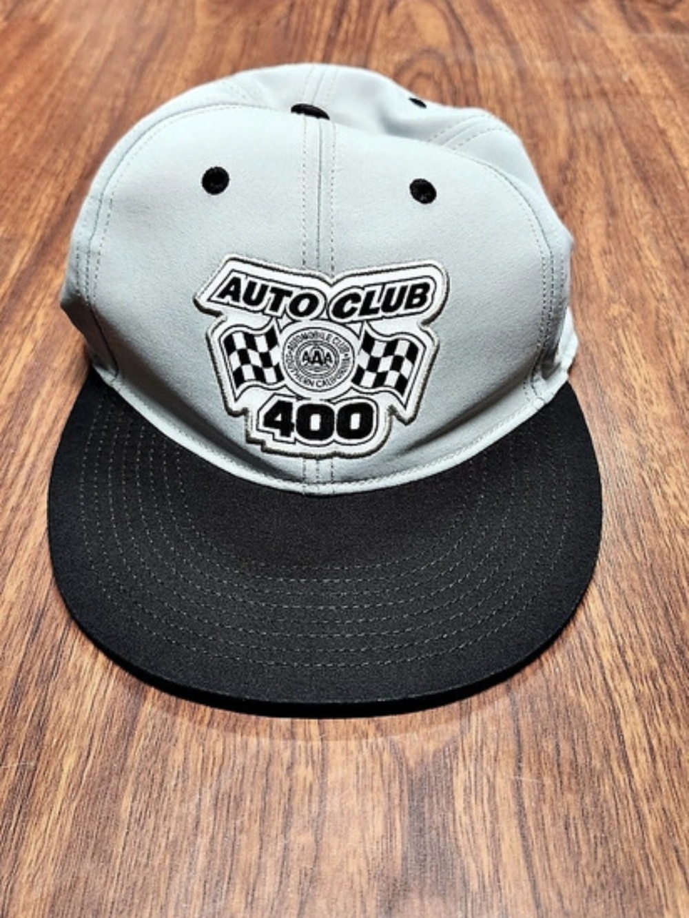 Auto Club 400 Gray & Black Snapback Hat
